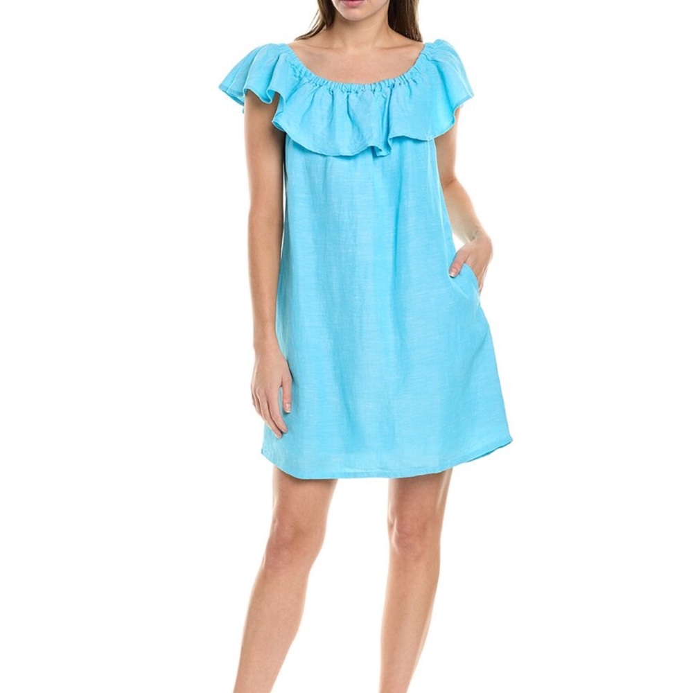 Tommy Bahama Linen St Lucia Ruffle dress